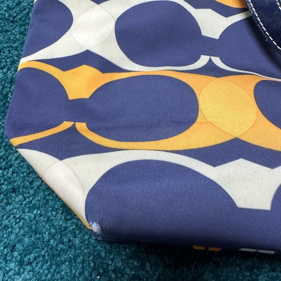 Authentic Coach Signature Stripe Tote, Gently Worn, Linear C Patterned Exterior - Picture 13 of 13